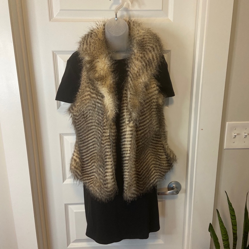 Faux fur vest